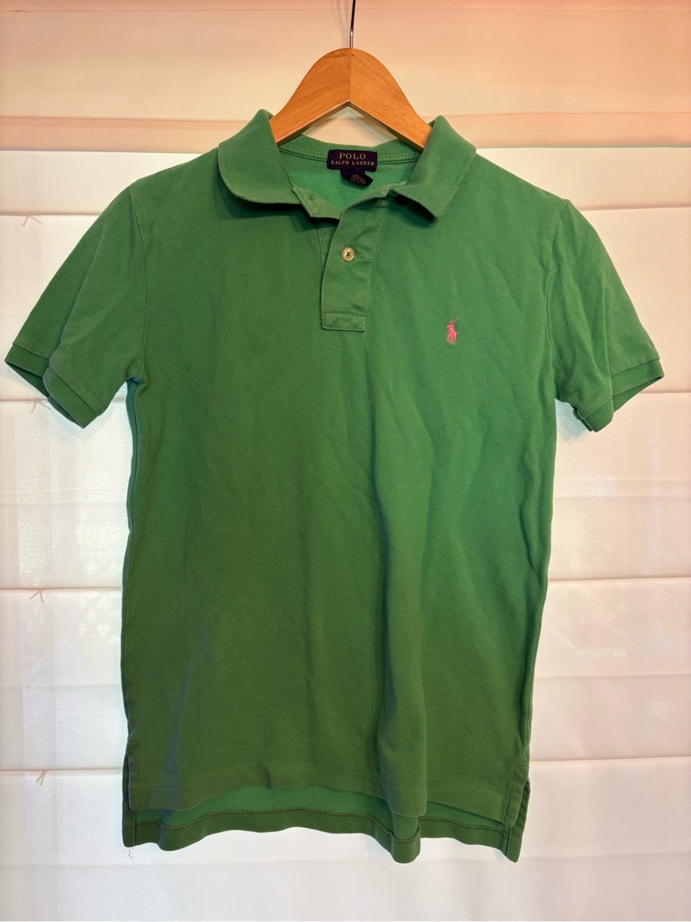 Women’s Polo by Ralph Lauren Short Sleeve Polo in Bright Green with Navy Tag